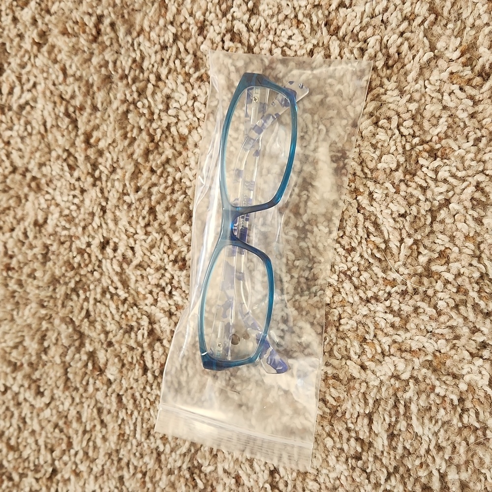 NWT blue light glasses, blue